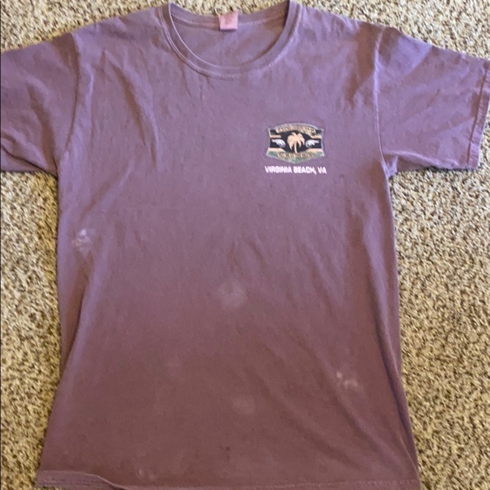 Va beach Burgundy T-shirt